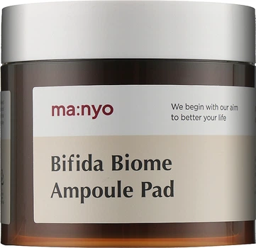 Тонер-педи для захисту й відновлення шкіри - Manyo Bifida Biome Ampoule Pad 70шт (1012893-52544)
