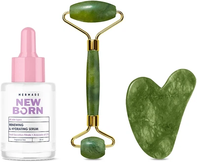 Набір для масажу обличчя - Mermade Snail Secretion Filtrate & Hymagic-4D (f/ser/30ml + f/massager/2pc) (1360990-13833147)