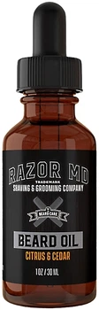 Масло для бороды с экстрактом цитруса и кедра - Razor MD Beard Oil Citrus & Cedar 30ml (1326168-6949140)