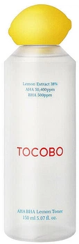 Лимонный тонер с AHA- и BHA-кислотами и витамином С - Tocobo AHA BHA Lemon Toner 150ml (1102215-134630)