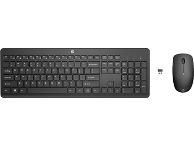 Комплект беспроводной клавиатуры и мышки HP 230 Combo UKR Black (18H24AA)