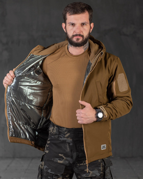 Тактична зимова куртка SoftShell Omni-Heat 2XL койот (89667)