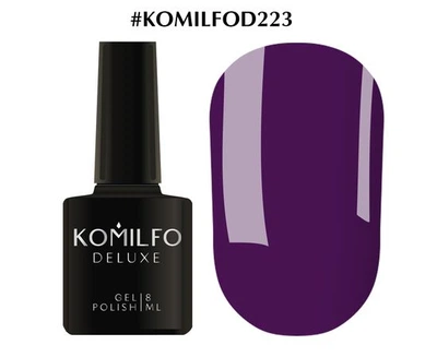 Гель-лак KOMILFO Deluxe Series №D223 (сливово-фіолетовий) 8 мл