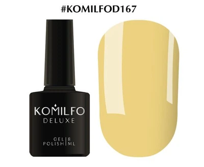 Гель-лак KOMILFO Deluxe Series №D167 (персиково-жовтий) 8 мл