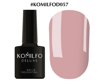 Гель-лак KOMILFO Deluxe Series №D057 (приглушений рожево-ліловий) 8 мл