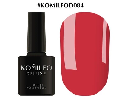 Гель-лак KOMILFO Deluxe Series №D084 (малиновий) 8 мл