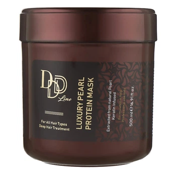 Маска для всх типов волос Роскошь жемчуга Clever Hair Cosmetics 3D Line Luxury Pearl Protein Mask, 500 мл