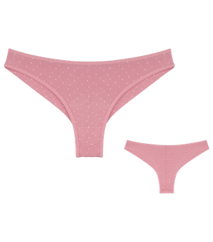 Бразилиана трусики с рисунком - Donella - 4031 - XXL - Персиковый