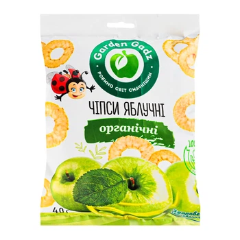 Чипси яблучні органічні Garden Gadz, 40 г