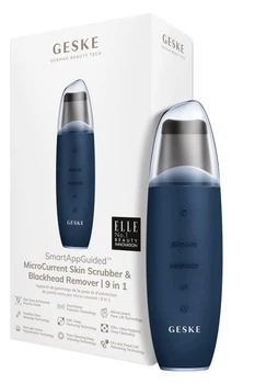 Мікрострумовий скрабер для шкіри та усунення чорних точок GESKE MicroCurrent Skin Scrubber&Blackhead Remover 9в1 midnight