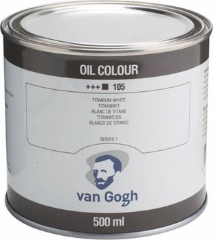 Краска масляная Van Gogh Royal Talens 105 Белила титановые на сафлоровом масле 500 мл (8712079335359)