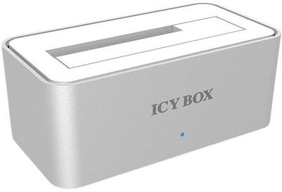 Stacja dokująca ICY BOX IB-111STU3-WH do 2.5"/3.5" HDD/SSD USB 3.0 Type-A Silver