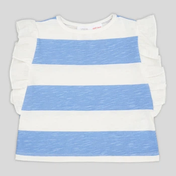 Футболка для дівчат Zara 6061/613 80 см Синя (06061613420122)