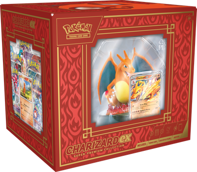 Zestaw kart Pokemon Company International Pokemon TCG Charizard Ex Super Premium Collection z figurką (edycja angielska) (0196214112001)