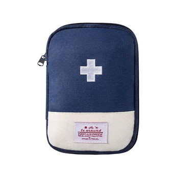 Портативная текстильная аптечка MedicBag, 150х105х20 мм, синяя