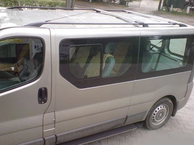 Рейлинги DTS для Renault Trafic/Opel Vivaro 2001-2015/коротк.база/Черный/Abs, (DDCNR82)