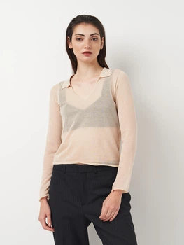 Светр жіночий Zara 2142/337 M Бежевий (02142033712036)