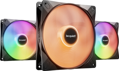 Набор вентиляторов be quiet! Light Wings LX 140mm PWM high-speed PWM Black Triple Pack (BL130)