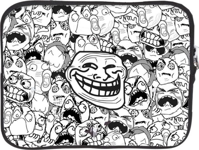 Сумка для планшета Pixie Crew Trollface Black-White (0702811689077)