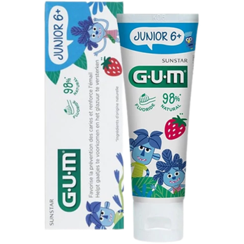 Зубная паста Gum Sunstar Junior 6+ со вкусом клубники (50 мл.)