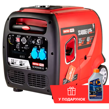 Інверторний бензиновий генератор КВІТКА PRO SC4000iE-O + олива (4 кВт, пульт ДК) (110-7034)
