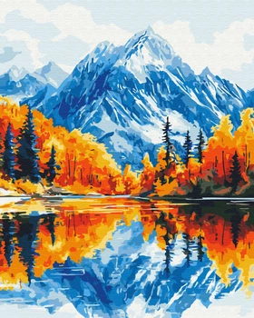 Картина по номерам Brushme Осень в горах 40 x 50 см BS54178