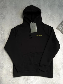 Худи унисекс с рисунком логотипа на графити Arcteryx размер S черного цвета