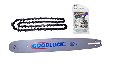 Шина и цепь. Комплект Goodluck - NZ на 40 размер, 64 звена, 32 режущих зуба