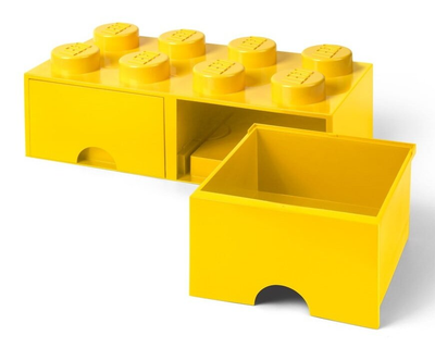 Pudełko do przechowywania klocków konstrukcyjnych LEGO Brick Drawer 8 z szufladami Żółte (5006133)