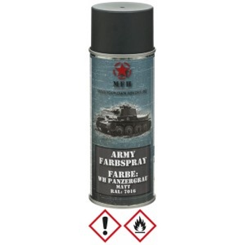 Маскувальна фарба спрей у балоні Army Spray Paint, mat, 400 ml WH TANK GREY Темносірий