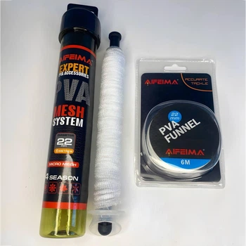 ПВА система з плунжером у тубусі + 6 м. сітка 22 мм. Feima PVA MESH SYSTEM 22 mm, З запасною сіткою 6m