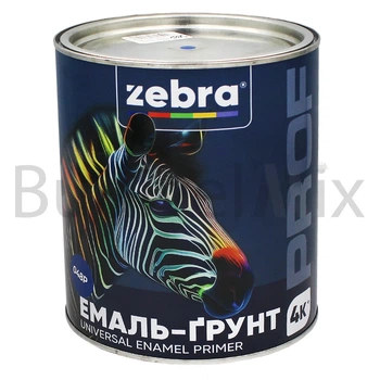 Емаль-ґрунт алкідна ZEBRA PROF 055Р 2,5 кг синя