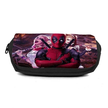 Школьный пенал Дедпул органайзер универсальный (deadpool - 0015- black) черный