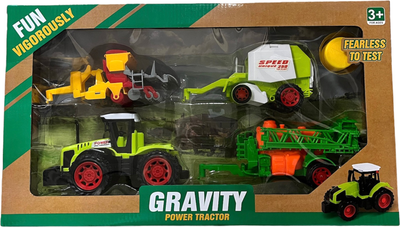 Traktor Macyszyn Toys Farma z opryskiwaczem pottingerem i prasą (5903940010533)