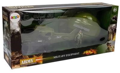 Ігровий військовий набір LEAN Toys Military Equipment 7877 Вертоліт + Шолом пілота з аксесуарами (5903802454680)