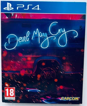 Devil May Cry 5 Deluxe Steelbook Edition + картонный футляр, русские субтитры - диск для PlayStation 4, Б/У