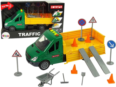 Самоскид Leantoys Traffic 10430 з аксесуарами (5904665992685)