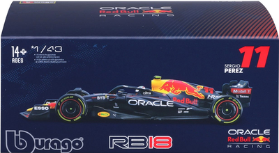 Metalowy model samochodu Bburago Formula Red Bull RB18 2022 Perez 1:43 (4893993014750)