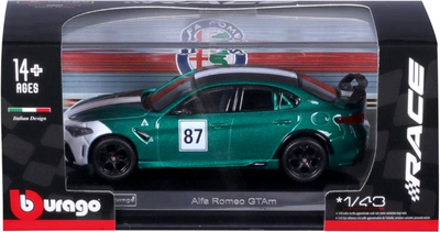 Metalowy model samochodu Bburago Alfa Romeo GTAm 87 1:43 (4893993383078)