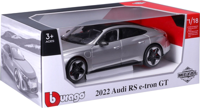 Металева модель автомобіля Bburago Audi RS e-tron GT 1:18 Срібляста (4893993015276)