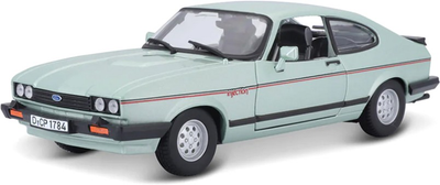 Metalowy model samochodu BBurago Ford Capri 1982 1:24 Zielony metalik (4893993210930)