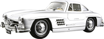 Metalowy model samochodu BBurago Mercedes-Benz 300SL 1954 1:24 Srebrny (4893993010530)