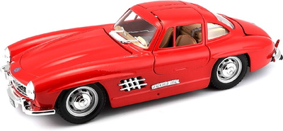 Металева модель автомобіля BBurago Mercedes Benz 300SL 1954 Червона (4893993220236)