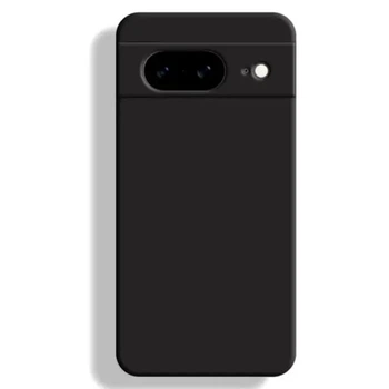 Силіконовий чохол для Google Pixel 8a (з мікрофіброю всередині) Чорний