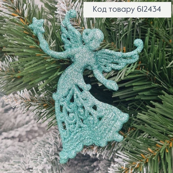 Новорічна фігура Блиск Фея із зіркою М'ЯТА, 12,5*9см, іграшка на ялинку, Україна