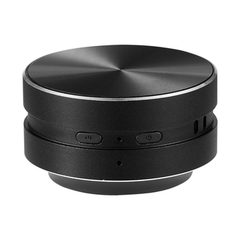 Портативная вибрационная Bluetooth мини колонка 3W / BT 5.3 / TWS Black