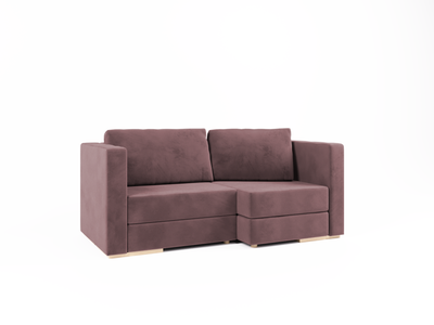 Маленький диван Sita two long Velor Rose Quartz 205x110 см
