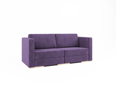 Диван двомісний - Sita 2 Velor French Dark Purple 220x90x75 см