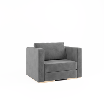 Модульне крісло (диван одномісний) - Sita one Velor Silver Poplar 120x90 см