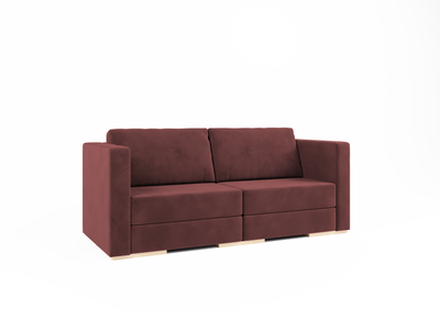 Диван двомісний - Sita 2 Velor French Marsala 220x90x75 см